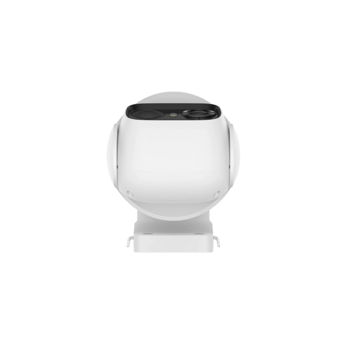 Eufy eufyCam C37 overvågningskamera, 2-pak med HomeBase Mini, hvidt kugleformet kamera, sort linsepanel, 2K-opløsning.
