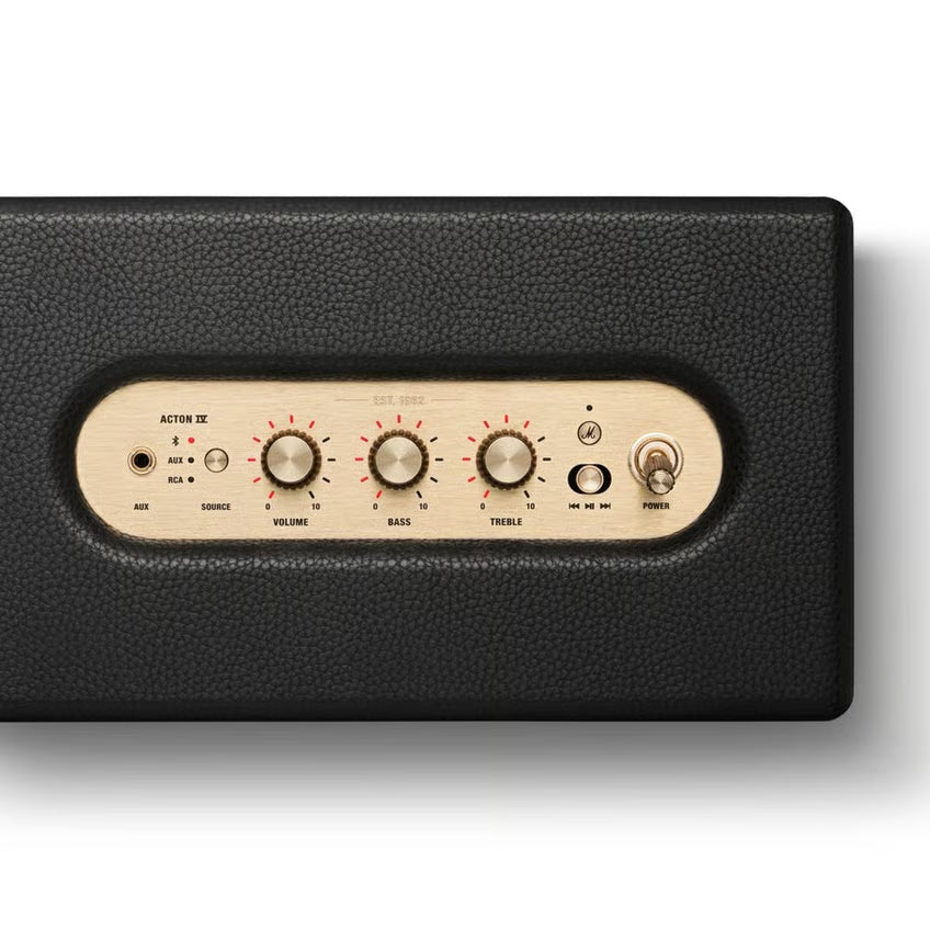 Marshall Acton IV Bluetooth-højttaler, Sort