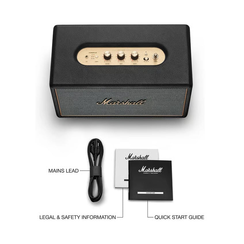 Marshall Stanmore IV Bluetooth-højttaler, Sort