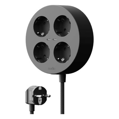 Sudio Block grenstik med GaN-opladning 30W, Sort