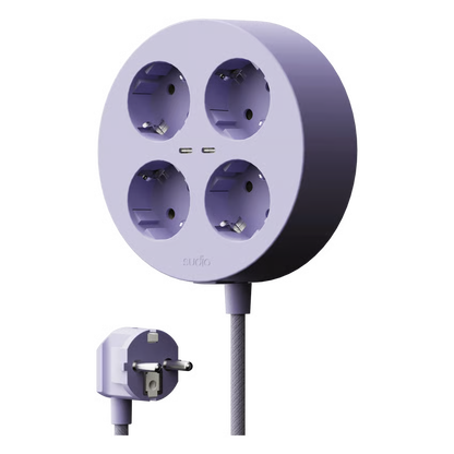 Sudio Block grenstik med GaN-opladning 30W, Lilla
