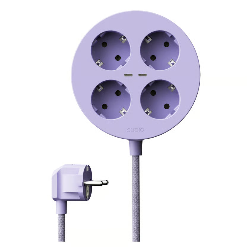 Sudio Block grenstik med GaN-opladning 30W, Lilla