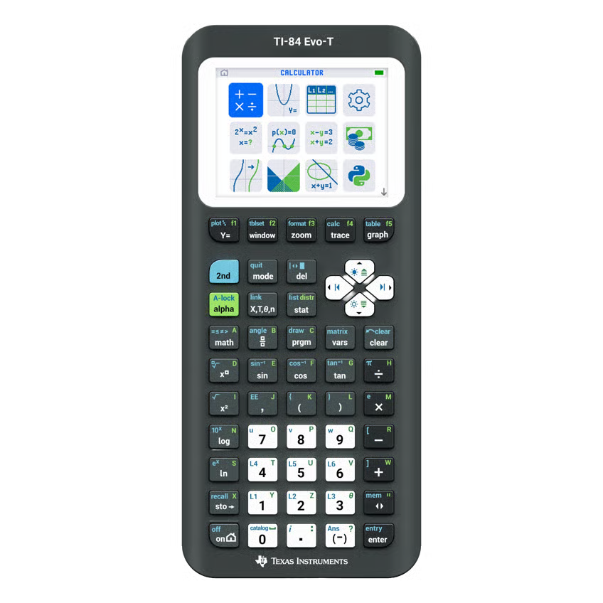 Texas Instruments TI-84 Evo-T grafregner, Sort