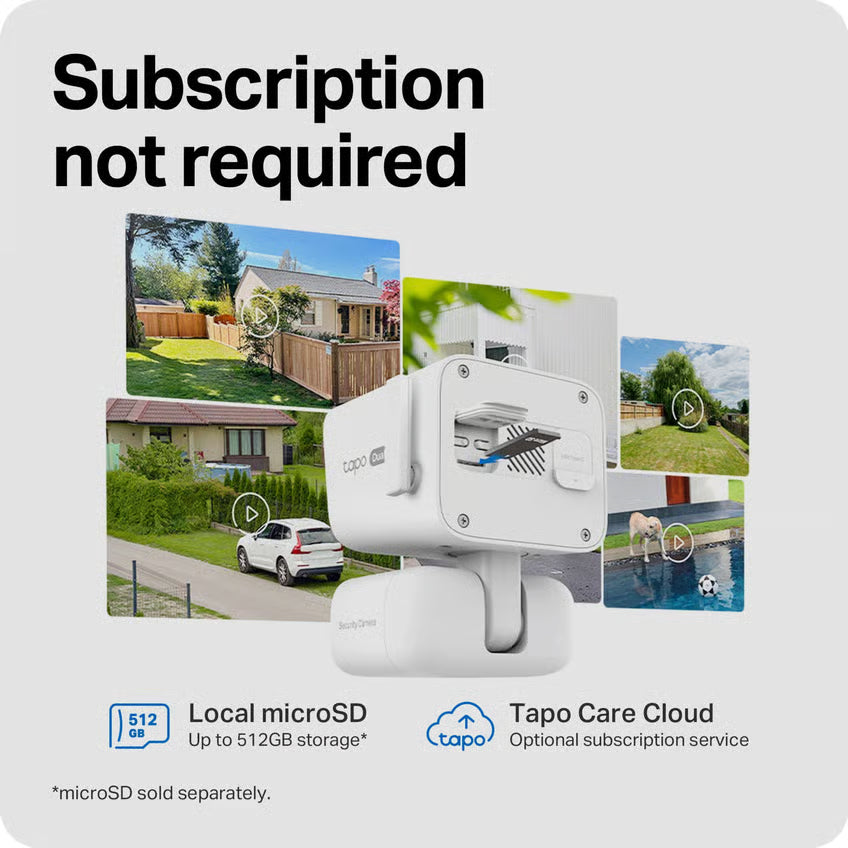 TP-Link Tapo C675D KIT solcelledrevet 4K overvågningskamera med dobbelt linse