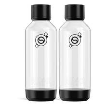 SodaStream Fizz & Refresh kulsyreflaske, 2 × 1 L, Sort