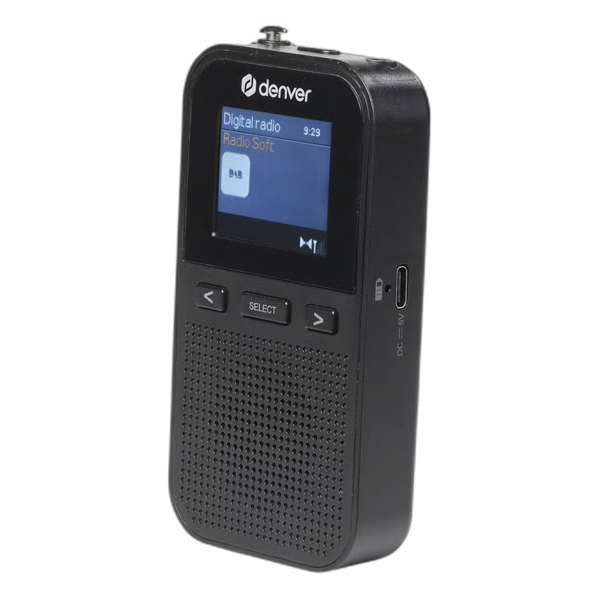 Denver DAH-126MK2 håndholdt DAB+/FM-radio, Sort