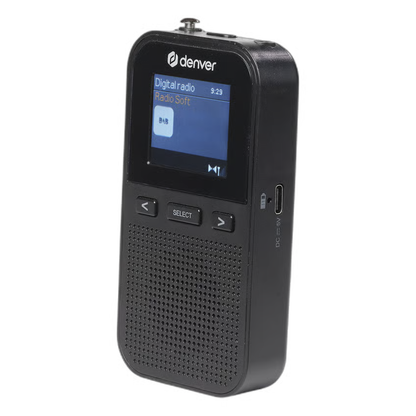 Denver DAH-126MK2 håndholdt DAB+/FM-radio, Sort