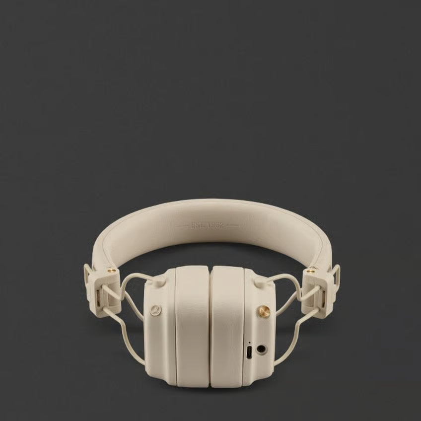 Marshall Major V trådløse on-ear-høretelefoner, Cream