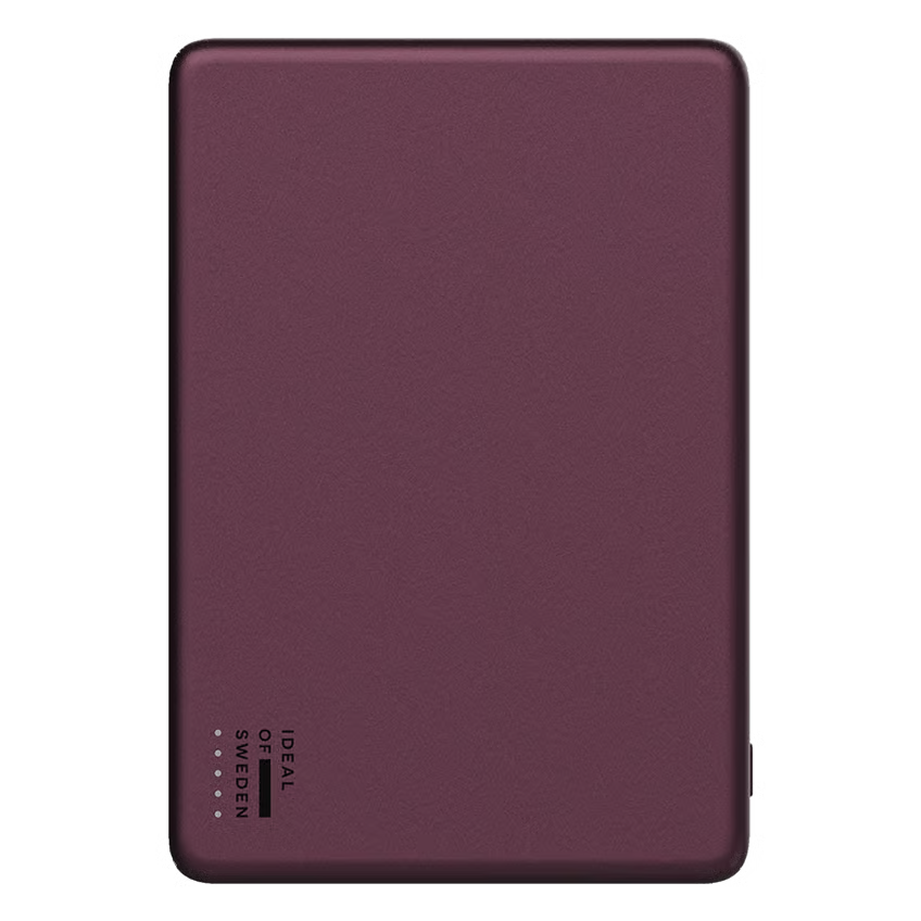 IDEAL OF SWEDEN Slim Powerbank MagSafe 5000 mAh, Cherry Lacquer