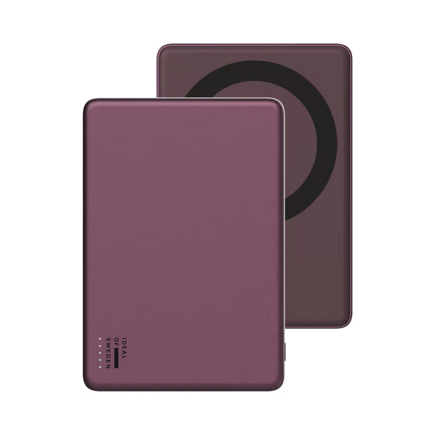 IDEAL OF SWEDEN Slim Powerbank MagSafe 5000 mAh, Cherry Lacquer