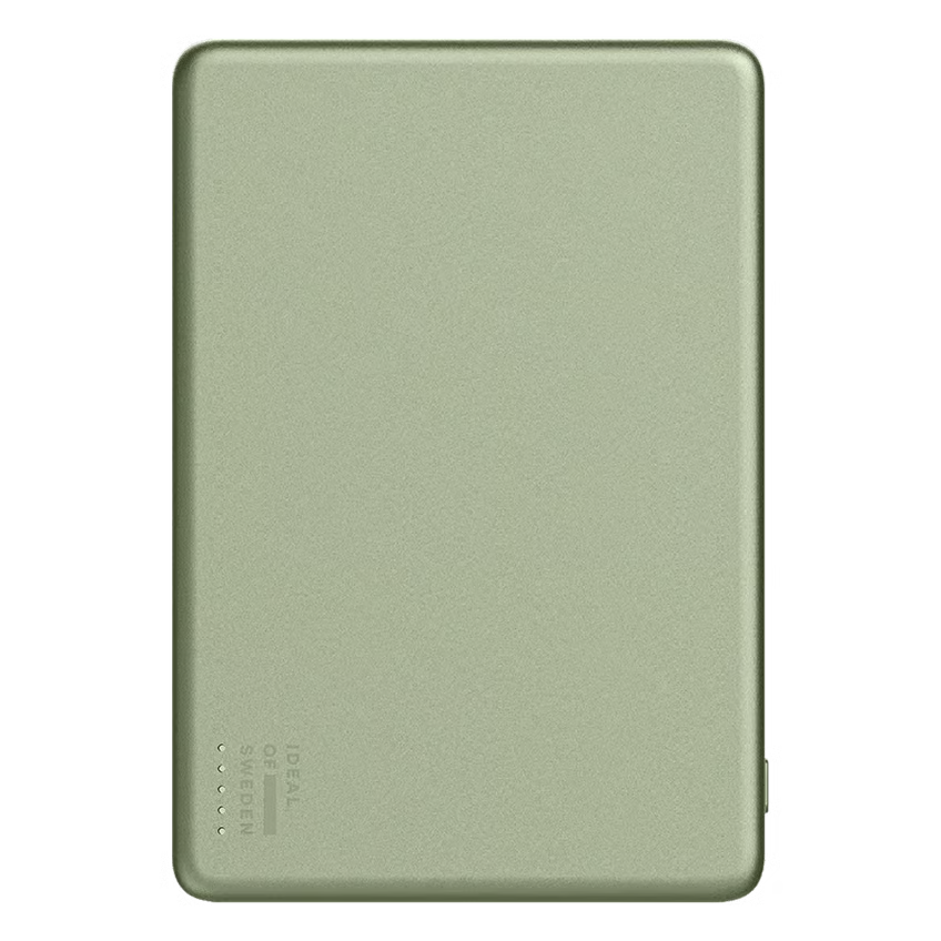 IDEAL OF SWEDEN Slim Powerbank MagSafe 5000 mAh, Sage Green