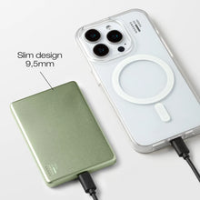 IDEAL OF SWEDEN Slim Powerbank MagSafe 5000 mAh, Sage Green