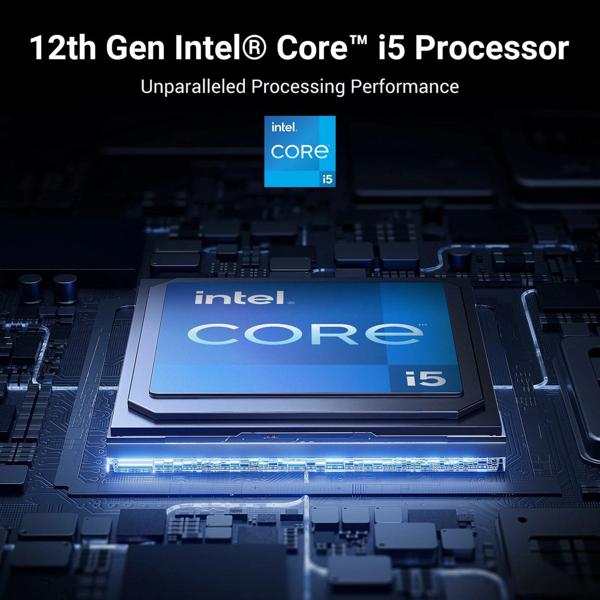 Intel Core i5-processor monteret på printkortet i Ugreen NASync DXP6800 Pro.