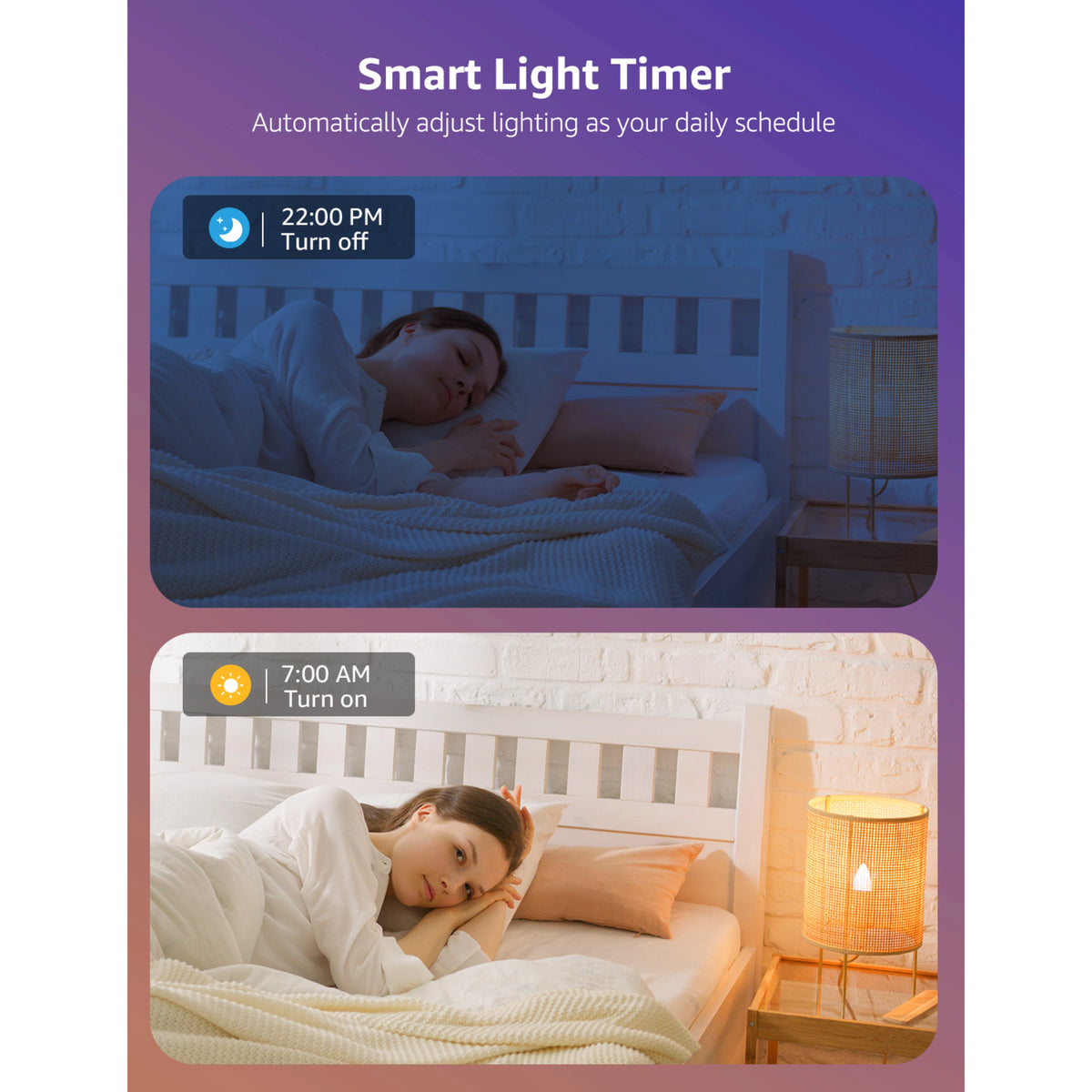 Lepro BC1 AI smart LED-pære E14 natlampe med automatisk dæmpning og LightGPM AI-motor.