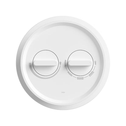 Xiaomi varmeblæser EU PTC-varmeblåser 2000 W, hvid, rund med to drejeknapper (800 W/1200 W/2000 W/OFF) og indikatorlampe.