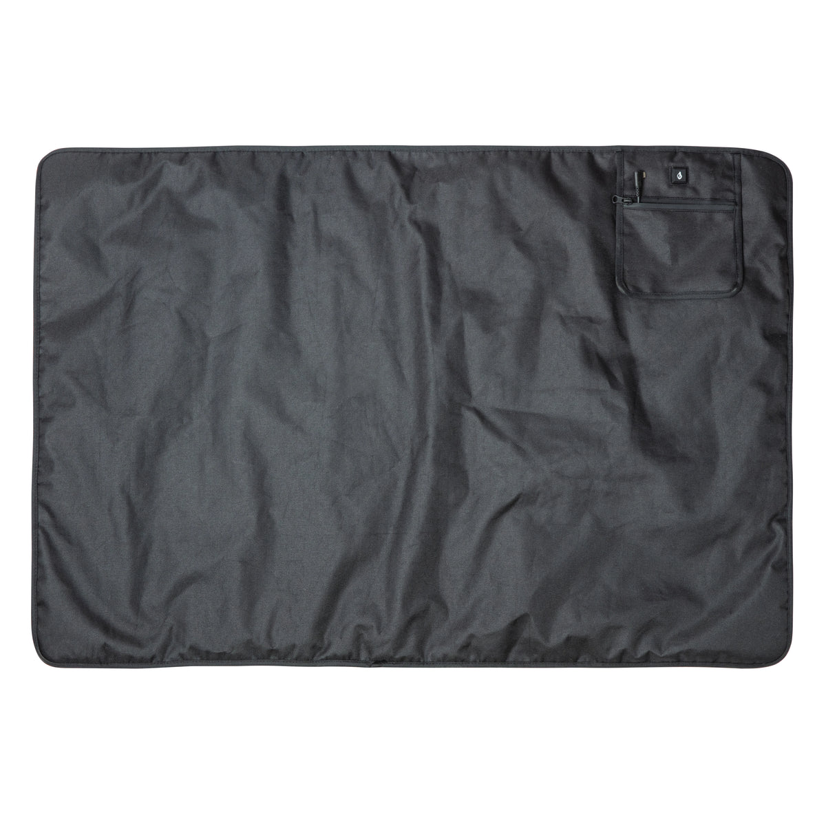 Elektrisk varmedyne til 2 personer, 100 x 67 cm, sort, USB-C, lille lynlåslomme, tænd/sluk-knap i øverste højre hjørne, varmezone.