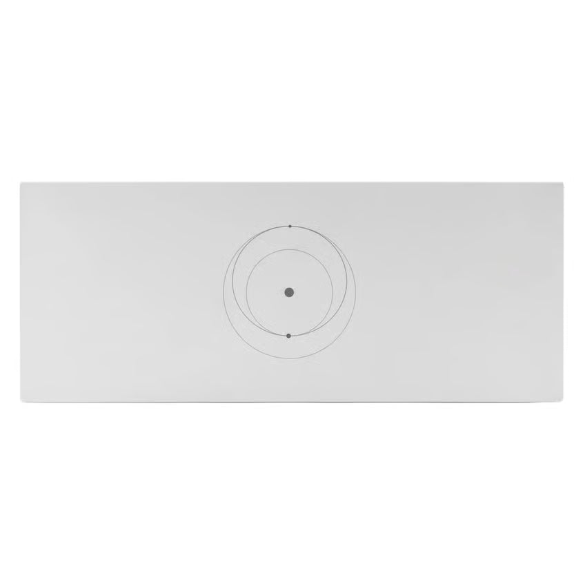 Starlink Standard Kit Gen 4-parabol med firkantet design og centralt placeret logo med koncentriske ringe og en prik.