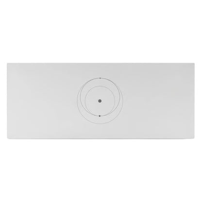 Starlink Standard Kit Gen 4-parabol med firkantet design og centralt placeret logo med koncentriske ringe og en prik.