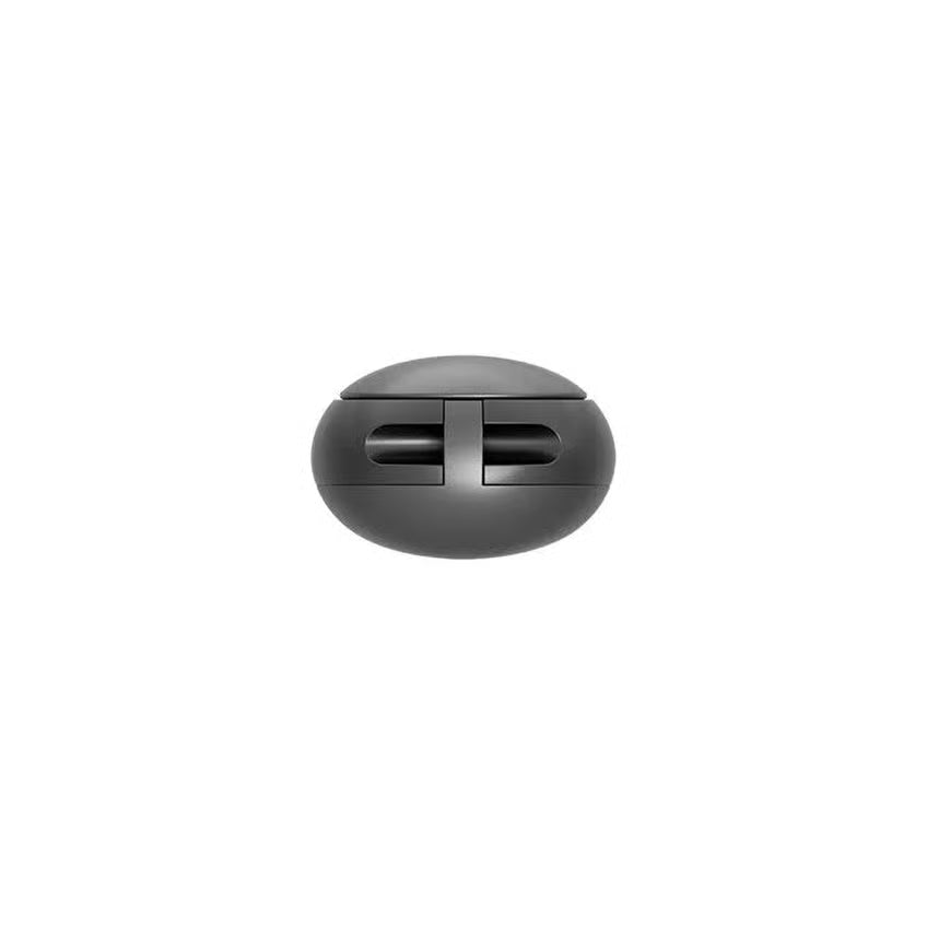 Sort, oval PLAUD NotePin S AI-diktafon med transskribering og vandret mikrofonåbning på forsiden.