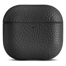 Woolnut læderetui i sort fuldkornet læder til AirPods 5.