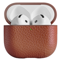 Woolnut læderetui til AirPods 5, Cognac