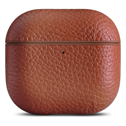 Woolnut læderetui til AirPods 5 i cognacfarvet fuldkornet læder.