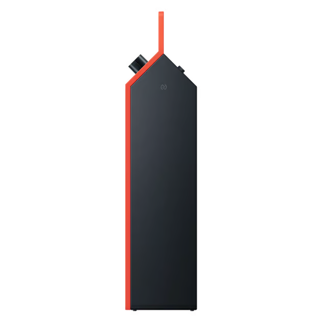 CMF by Nothing Speaker M – bærbar Bluetooth-højttaler, sort med orange detaljer og integreret orange bærerem.