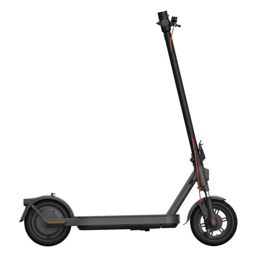 Sort Xiaomi Electric Scooter Elite NE elløbehjul med sammenklappeligt styr, rødt bremsekabel og bagrefleks.