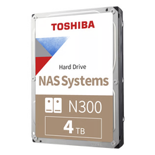 Toshiba N300 NAS-harddisk 4 TB 3,5″ SATA III 7.200 omdr./min. intern harddisk.