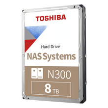 Toshiba N300 NAS-harddisk 8 TB 3,5″ SATA III 7.200 omdr./min.