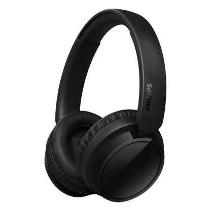 Philips 5000-serien: trådløse over-ear-hovedtelefoner i sort med polstret hovedbøjle, Bluetooth 5.3 og lang batteritid.
