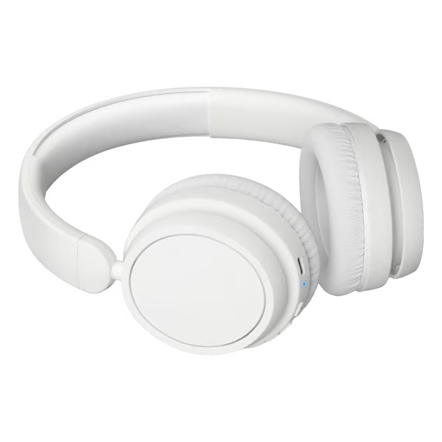 Hvide trådløse over-ear-hovedtelefoner fra Philips 5000-serien med Bluetooth 5.3 og lang batteritid.