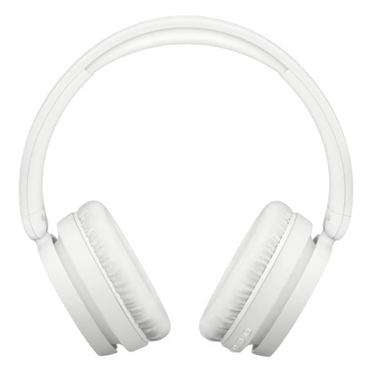 Hvide trådløse Philips 5000-serie over-ear-hovedtelefoner med polstrede ørekopper og Bluetooth 5.3.