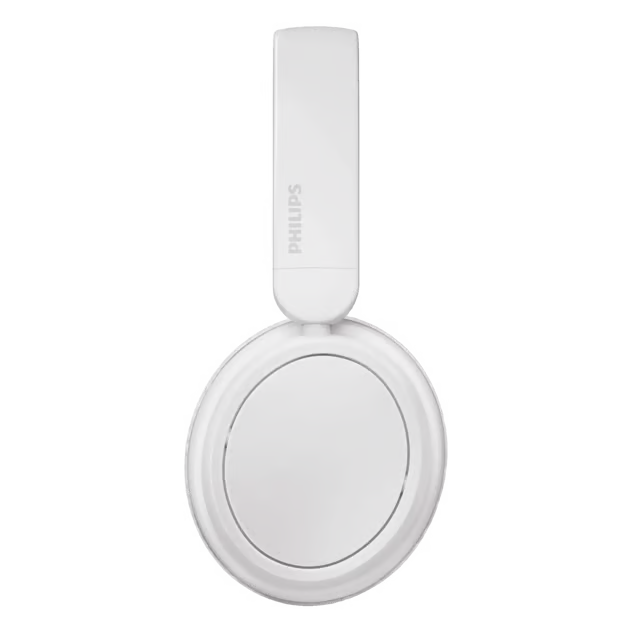 Hvide Philips 5000-serie trådløse over-ear-hovedtelefoner med Bluetooth 5.3, runde ørekopper og logo på hovedbøjlen.