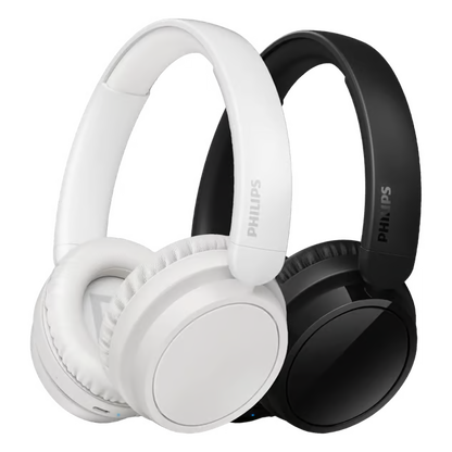 Philips 5000-serien over-ear-hovedtelefoner i sort og hvid med trådløs Bluetooth 5.3.