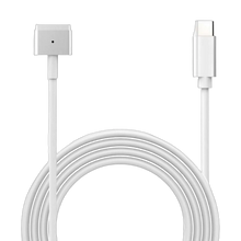 USB-C til MagSafe 2-strømkabel til MacBook, 1,8 m, hvid.