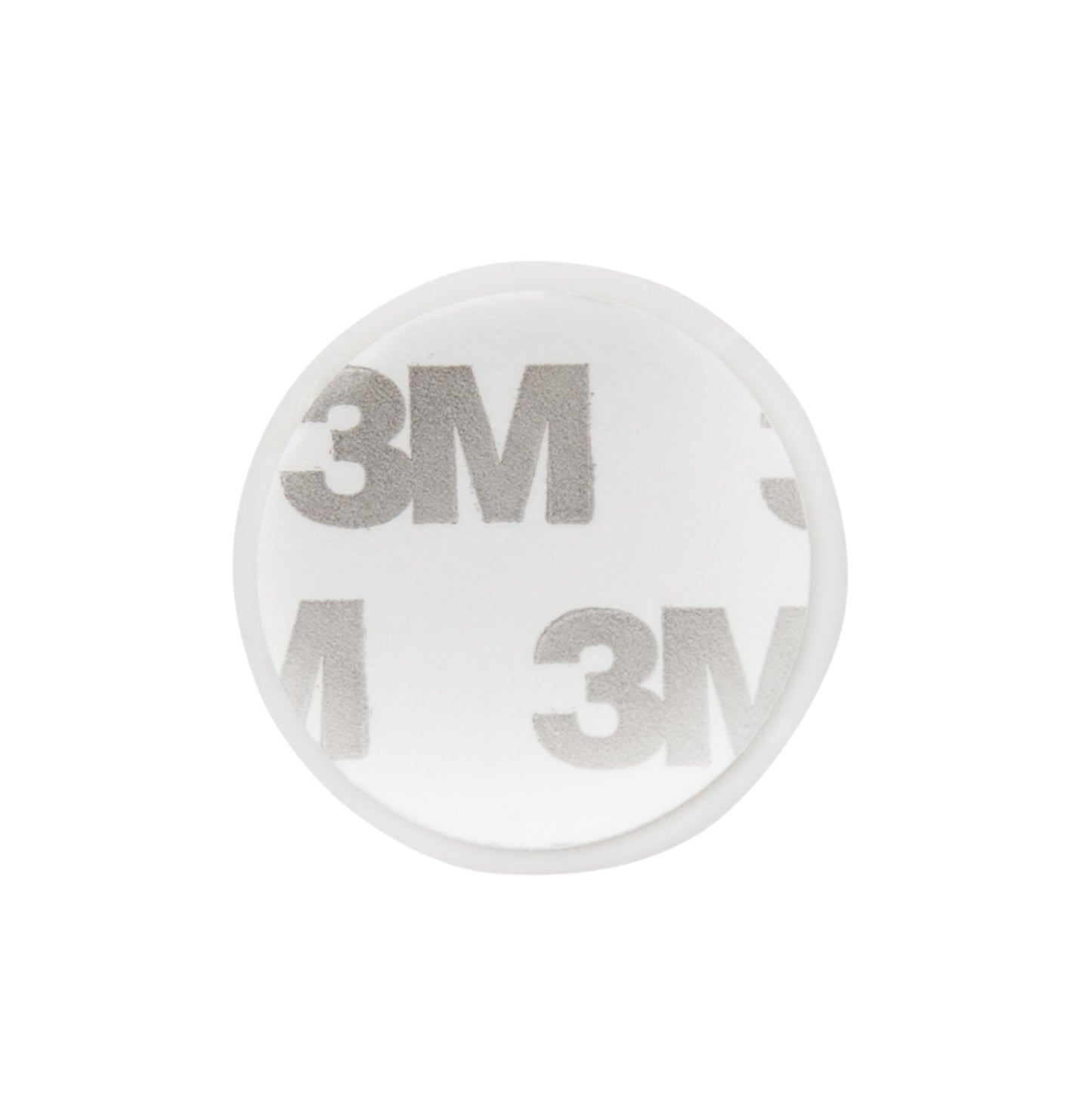 Luxorparts selvklæbende kabelholder rund, hvid med synligt gråt 3M-logo.