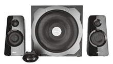 Trust Tytan 2.1 computerhøjttalere sort, stor subwoofer, til satellitter og frontbetjening.
