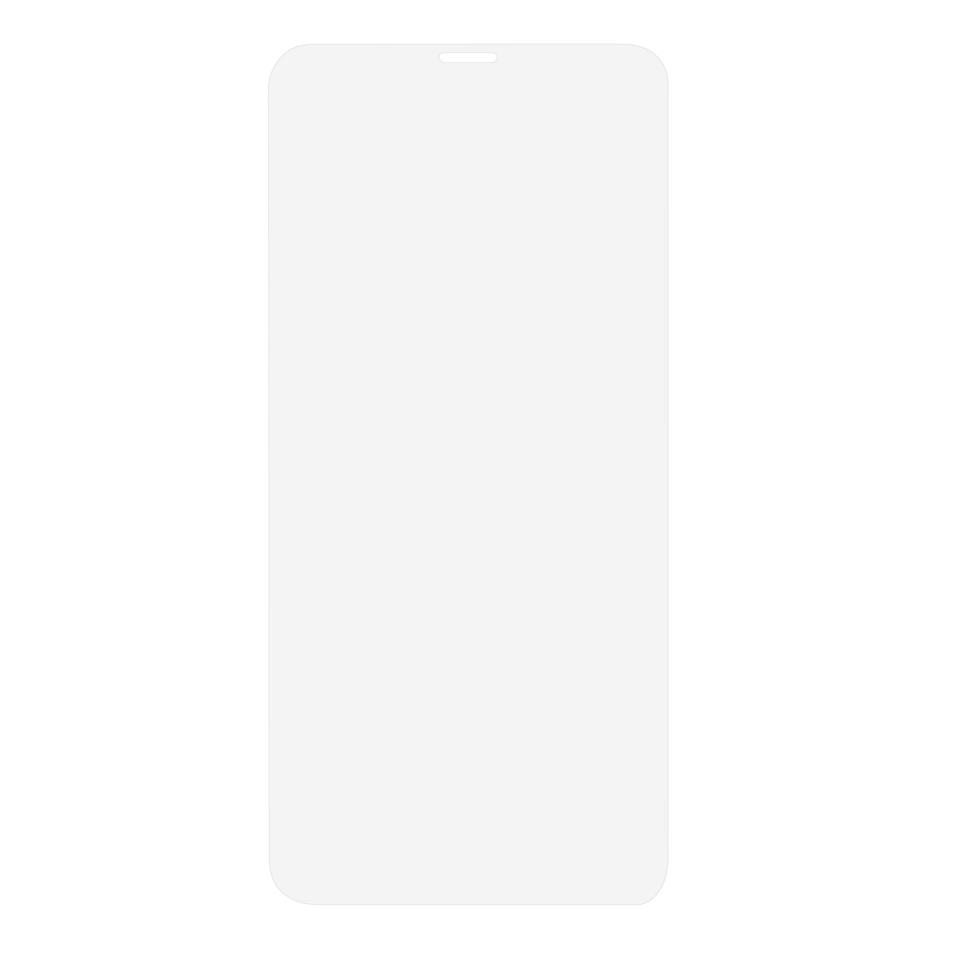 IPhone 11 Pro skærm med afrundede hjørner og topnotch egnet til Elite Extreme Skærmbeskyttelse til iPhone X/Xs/11 Pro.