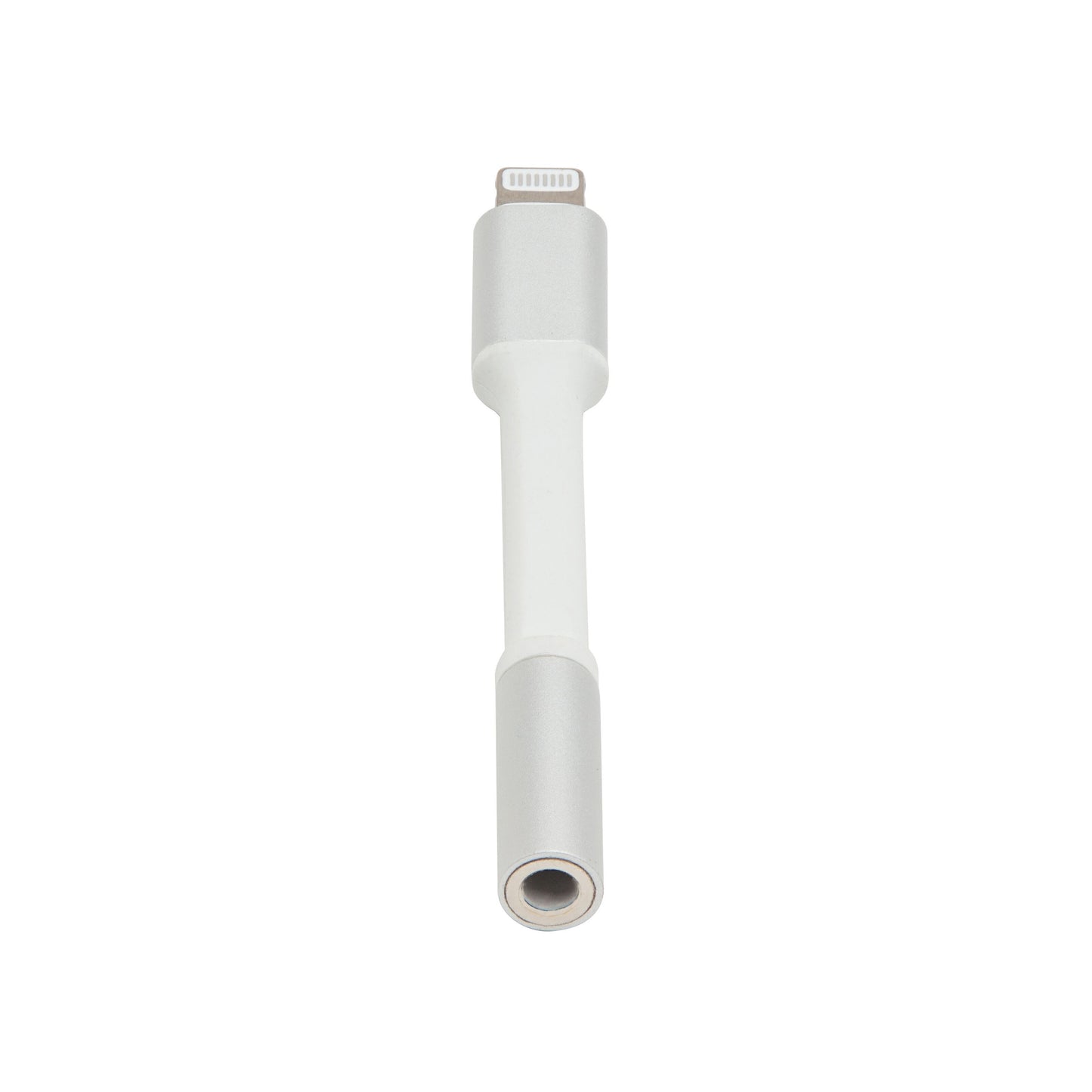 Adapter Lightning til 3,5 mm høretelefoner hvid/sølv, tilslutning af 3,5 mm jack til enheder uden hovedtelefonport.