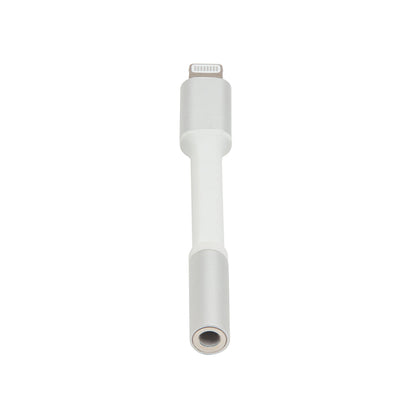 Adapter Lightning til 3,5 mm høretelefoner hvid/sølv, tilslutning af 3,5 mm jack til enheder uden hovedtelefonport.