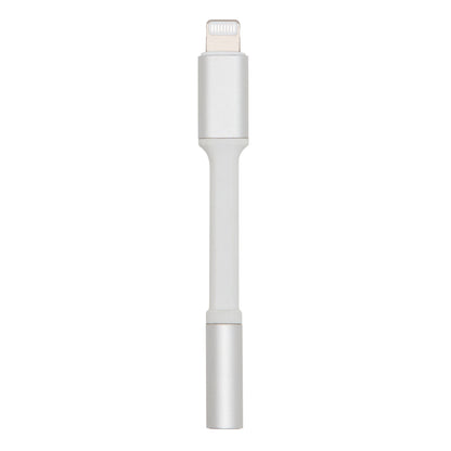 Adapter Lightning til 3,5 mm sølv/hvid til kablede hovedtelefoner med 3,5 mm jack og enhed med Lightning-port.