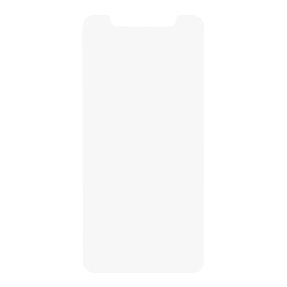 IPhone 11/Xr med hvid skærm, afrundede hjørner og lille notch øverst velegnet til Elite Extreme Skærmbeskyttelse.