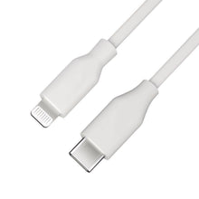 Linocell USB-C til Lightning-kabel 0,5 m hvid MFi-certificeret til iPhone med USB-C og Lightning stik.