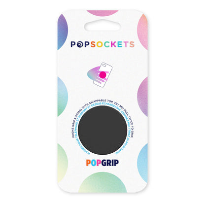 Popsockets aftageligt sorterer mobilgreb og stander på farverigt gradientkort.