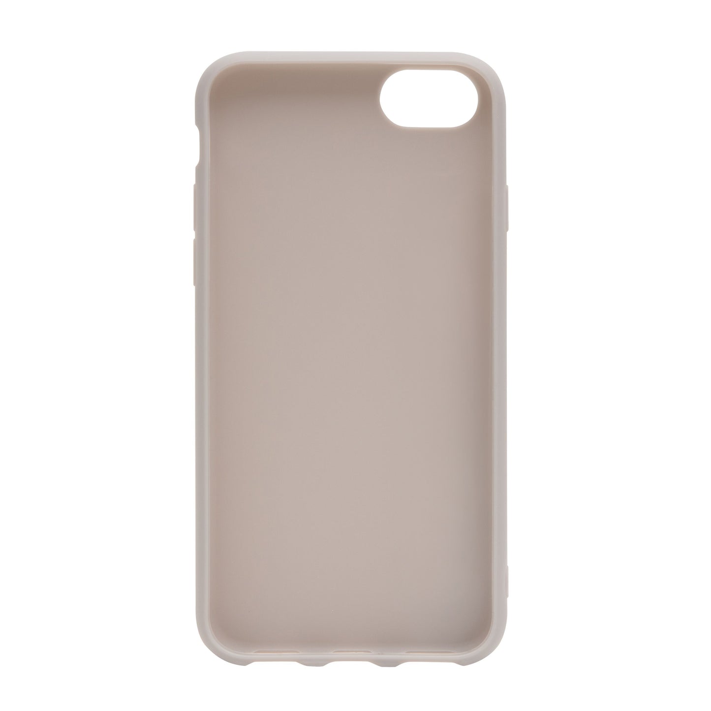 Second skin 2.0 mobilcover til iPhone 6/6s/7/8/SE (2020/2022), grå TPU, glatte kanter, stort kamerahul øverst til højre.