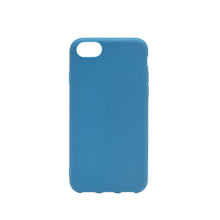 Second Skin 2.0 mobilcover blå til iPhone 6/6s/7/8/SE (2020/2022) med afrundede kanter og kamerahul øverst til venstre.