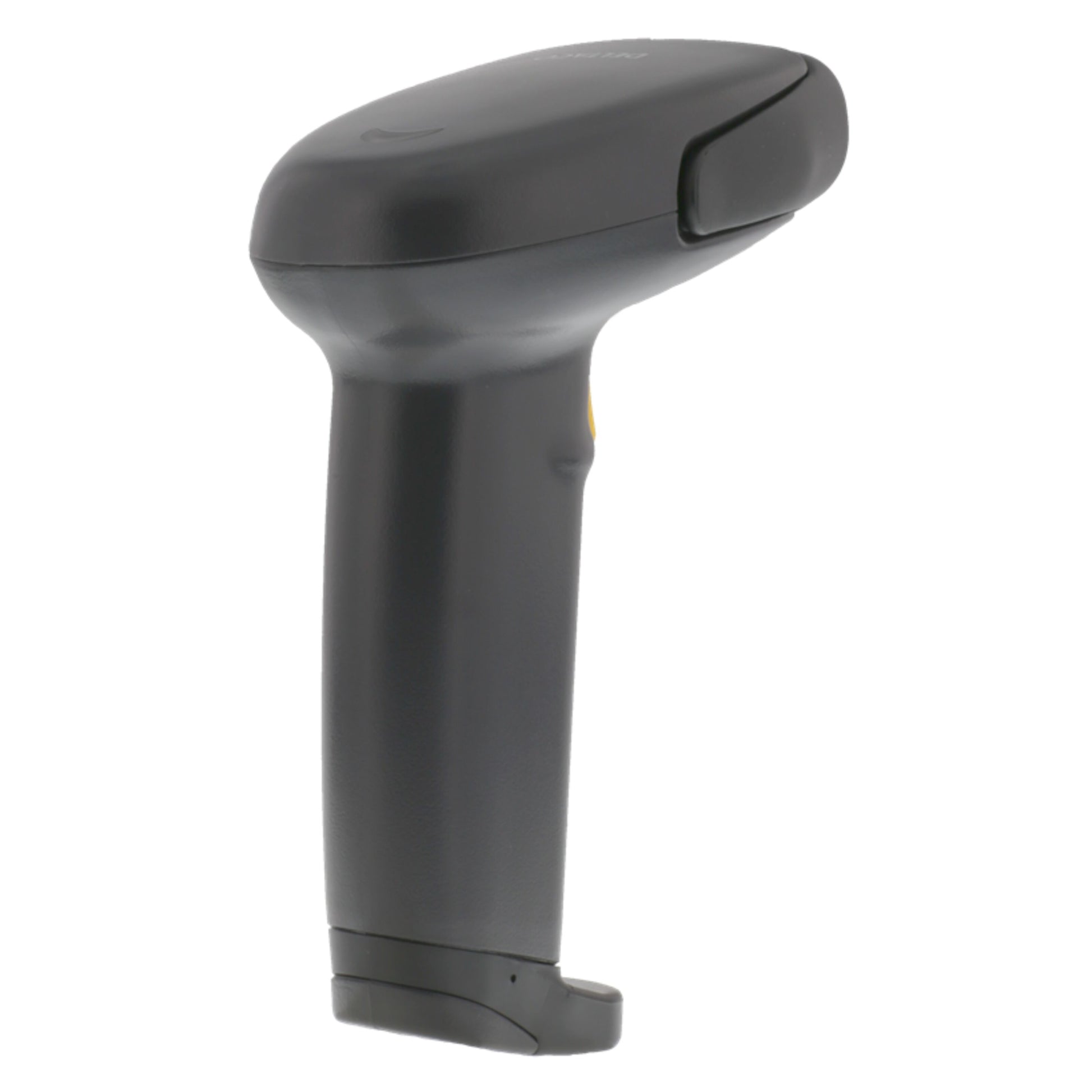 Deltaco DUR-798 sort IP65 håndholdt stregkodescanner med buet greb, triggerknap og USB-port.