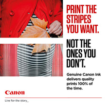 Canon PG-545 Blækpatron Sort, tekst: Udskriv kun de striber, du ønsker, sorter blækpatron synlig i billedet.