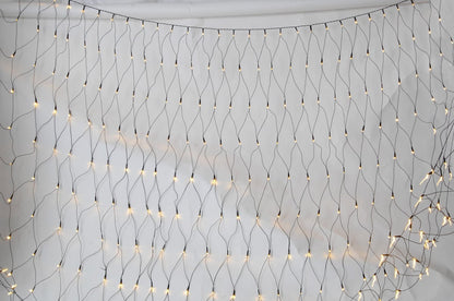 Dacore gardinkæde suppleringssæt, 230V, 100 LED, 110x100 cm på sorte ledninger.